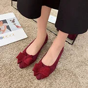 Silvie - Sapatos Elegantes Com Salto Baixo e Laço