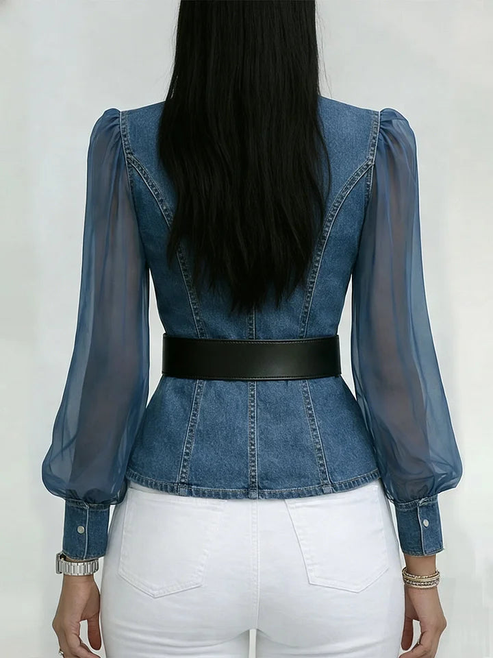 Thakshila - Blusa de Ganga Estruturada