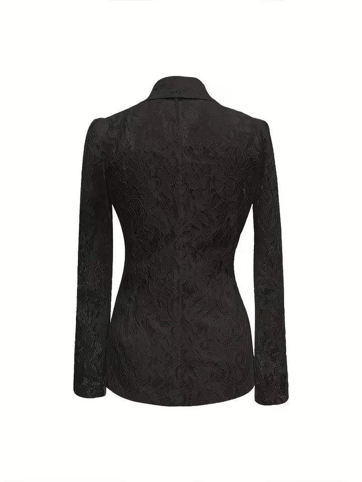 Kyliza - Blazer Floral De Primavera/Verão Com Forro