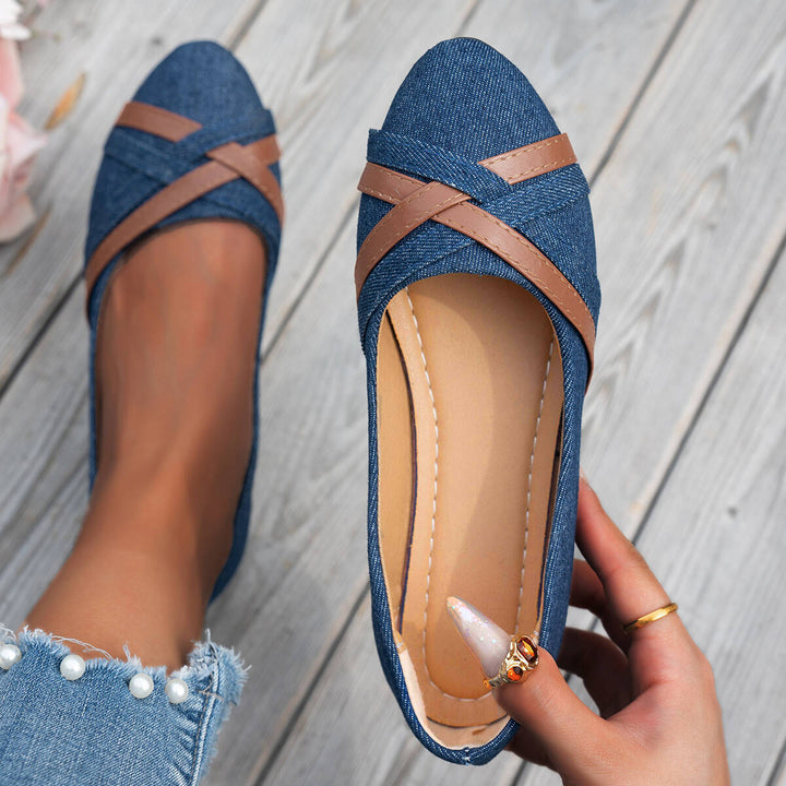 Shakina - Sapatos Confortáveis com Tiras Cruzadas