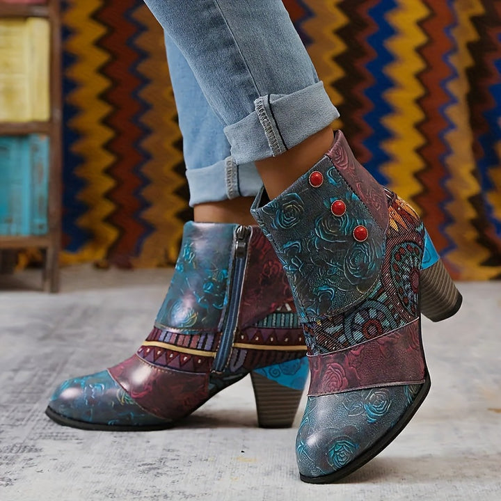 Marylin - Chunky Heel Short Boot