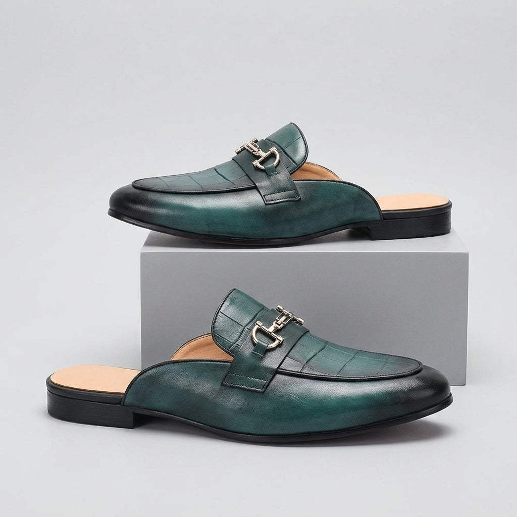 Idris - Sapatos De Couro Sem Parte Traseira