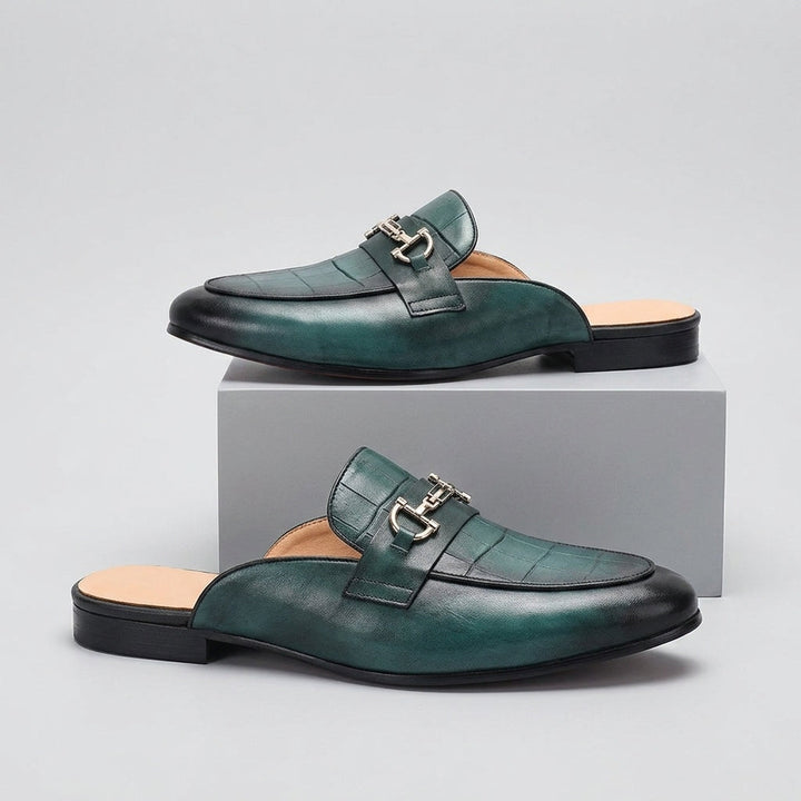 Idris - Sapatos De Couro Sem Parte Traseira
