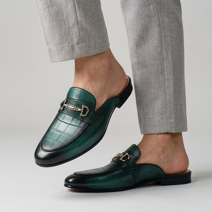 Idris - Sapatos De Couro Sem Parte Traseira