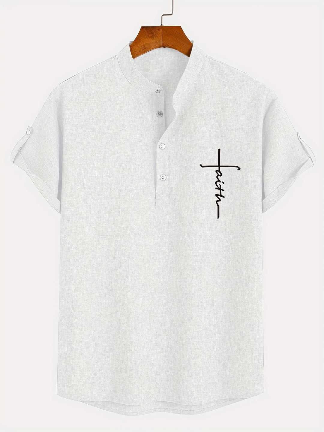 Samuelson - Camisa Elegante De Manga Curta Com Gola