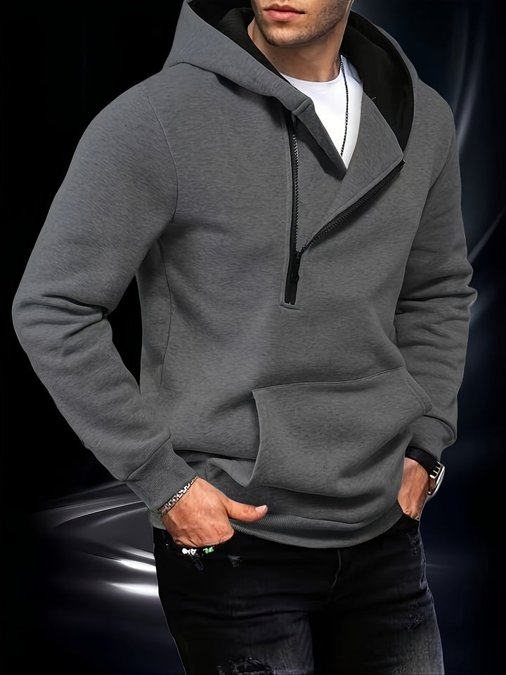 Jaylen - Camisola Com Capuz Manga Comprida E Fecho Parcial