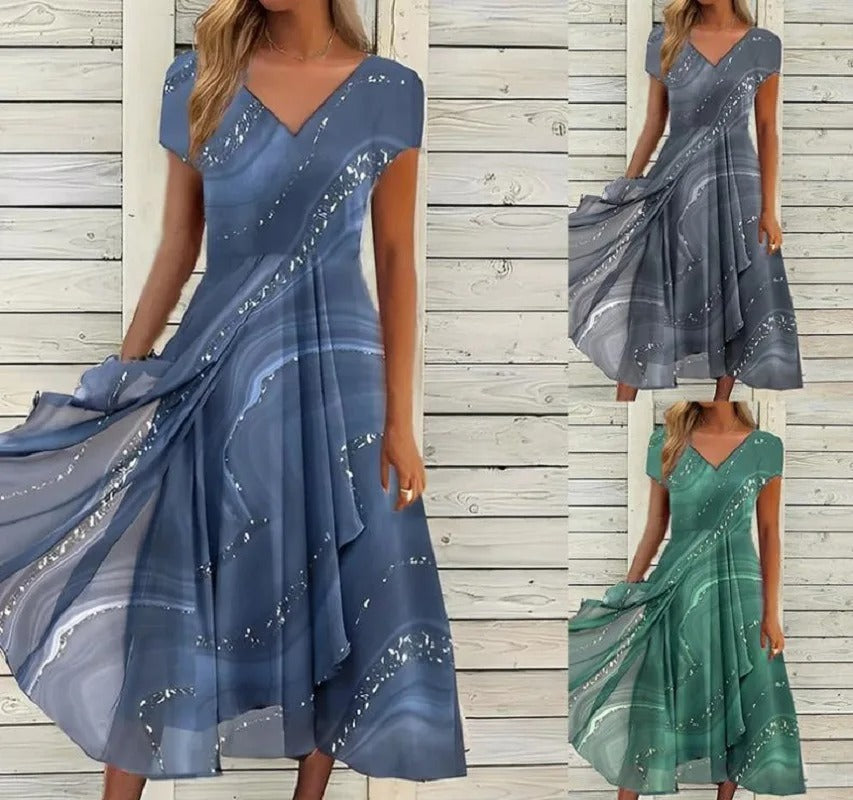 Ayana - Vestido Midi Com Decote Em V