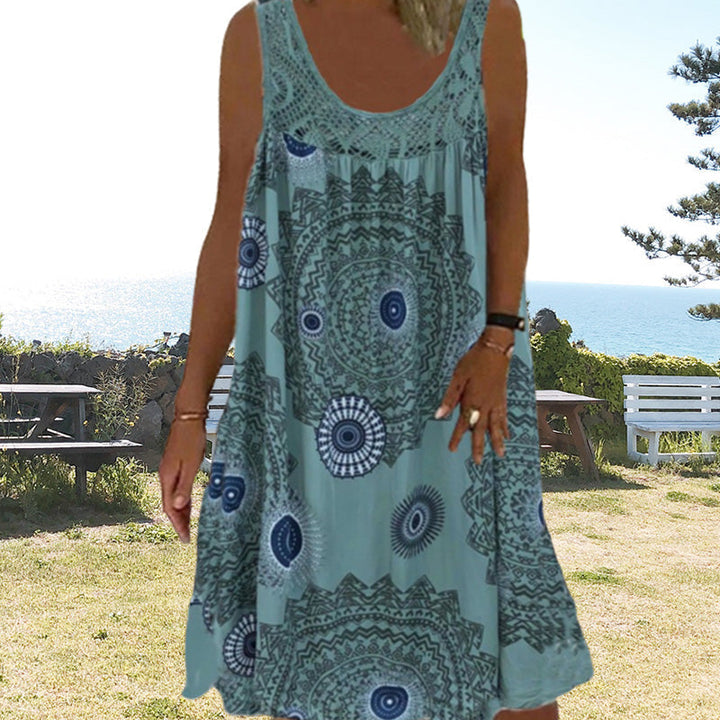 Paduch - Vestido casual de Verão sem Mangas com Estampado
