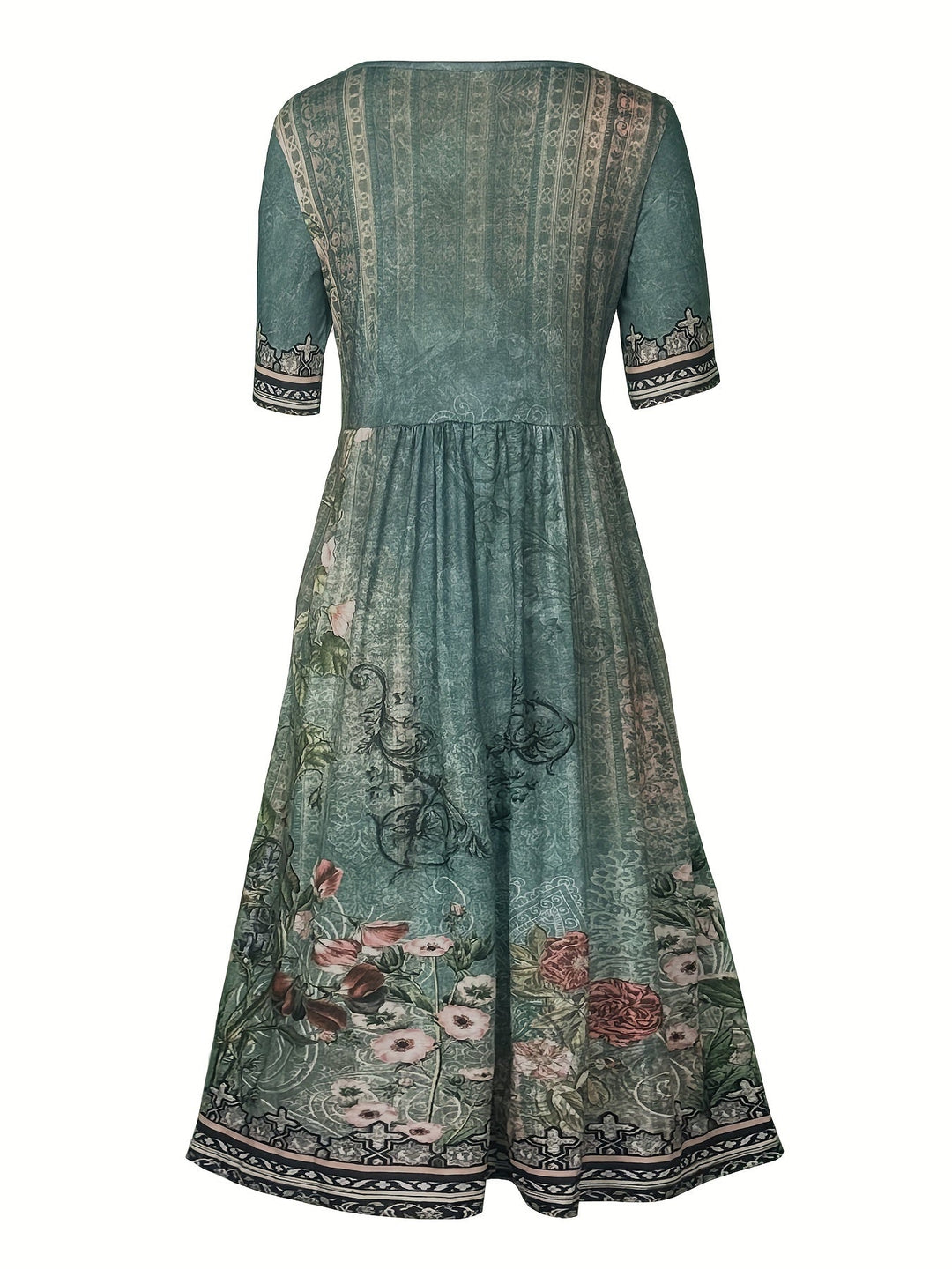 Jeeni - Vestido de Manga Curta Com Estampado Floral
