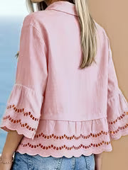 Solenn - Blusa Elegante Com Botões