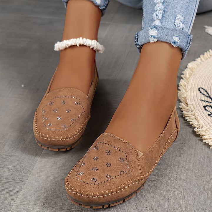 Orital - Sapatos Macios Vintage Com Costura