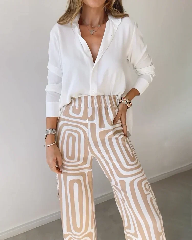 Goldya - Conjunto Elegante de Duas Peças