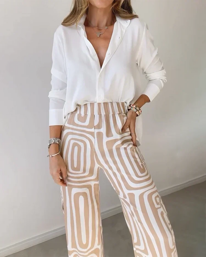 Goldya - Conjunto Elegante de Duas Peças