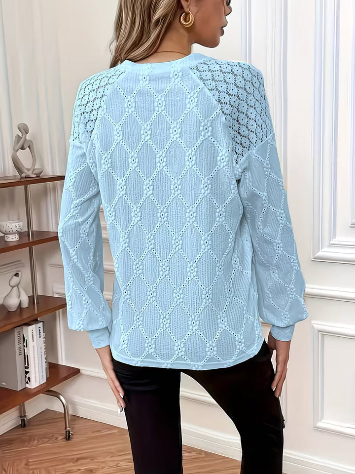 Carys - Blusa Estampada Com Mangas Compridas