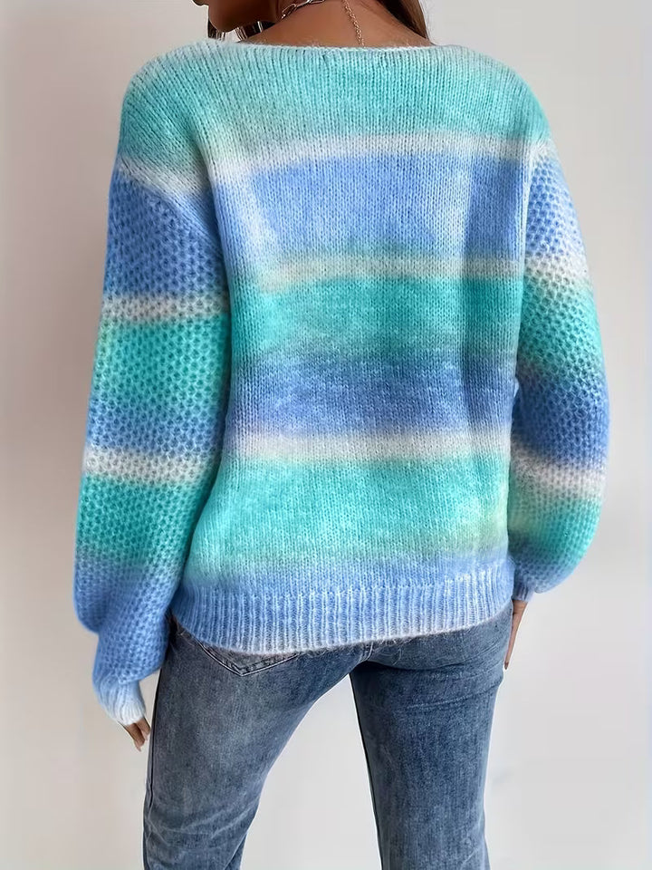 Errin - Camisola De Malha Com Cores Em Degradê