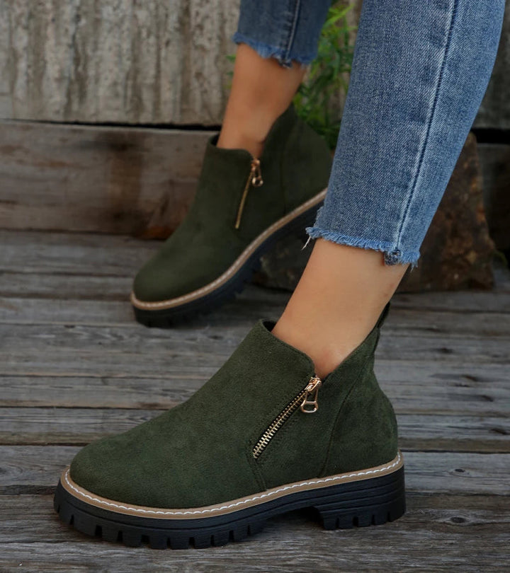 Miladie - Bota Ortopédica Com Fecho Lateral