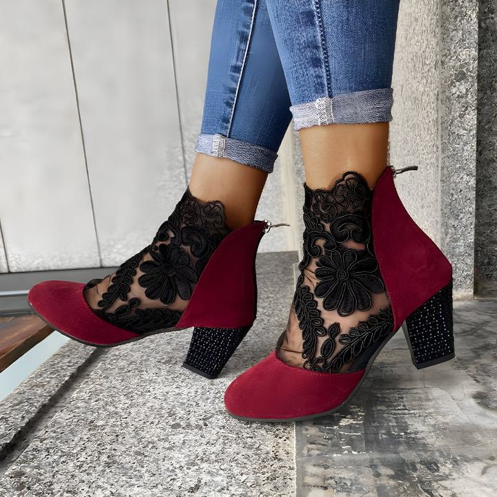 Elizaveta - Sapatos Ortopédicos Com Padrão Floral