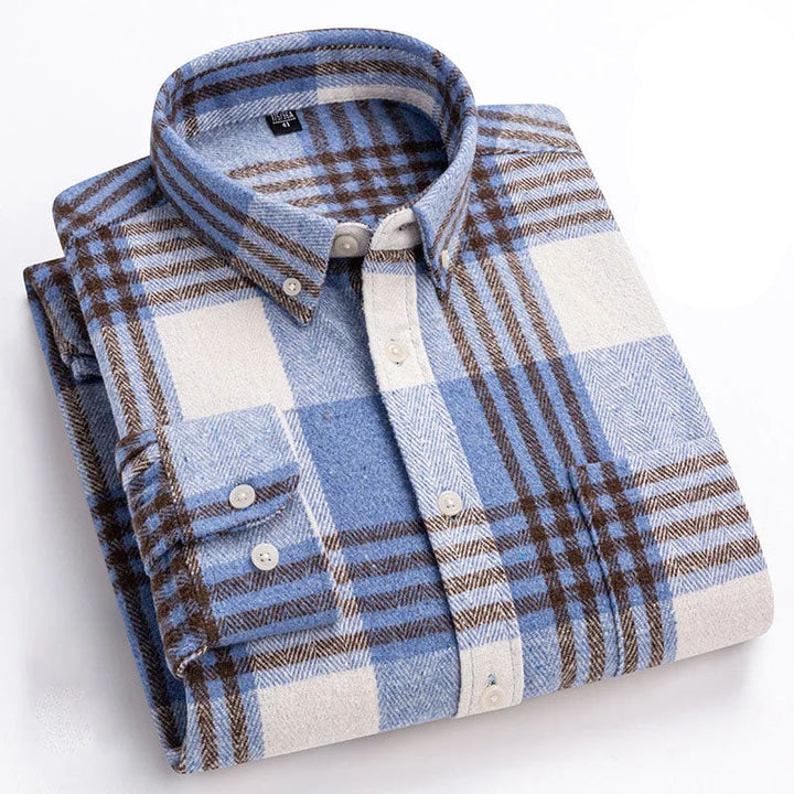 Joman - Camisa De Manga Comprida Xadrez Com Botões