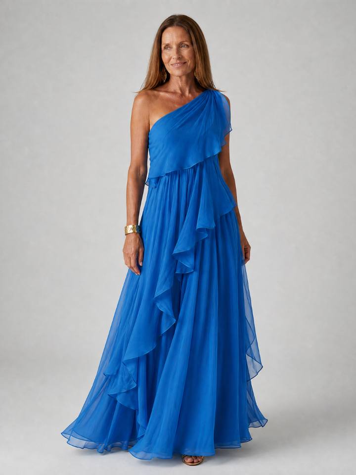 Seyma - Vestido Maxi Com Folhos