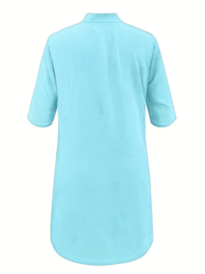 Keiniza - Vestido-Camisa De Manga Curta