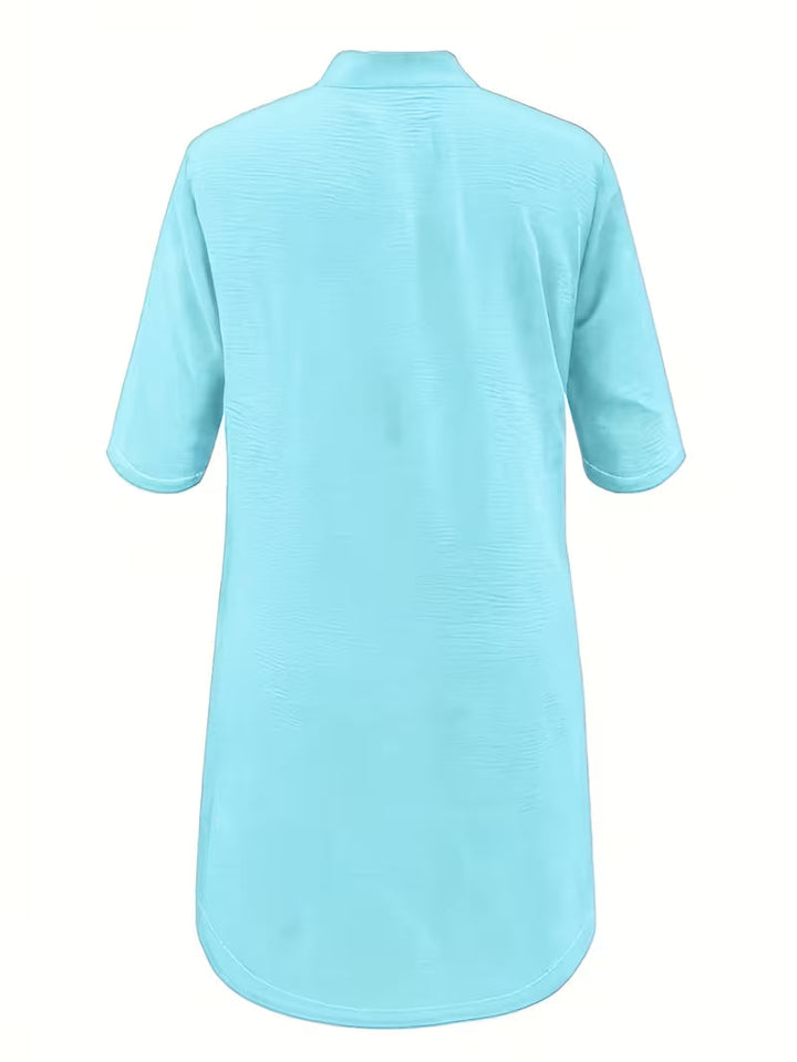 Keiniza - Vestido-Camisa De Manga Curta