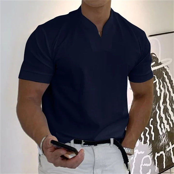 Neven - T-Camisa De Manga Curta Com Decote Em V