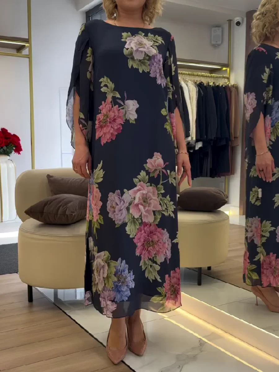 Yael - Vestido Longo Com Estampado Floral