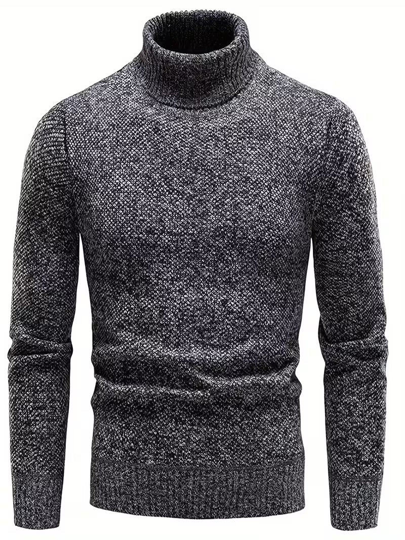 Wessam - Camisola De Malha Elegante Com Gola Alta