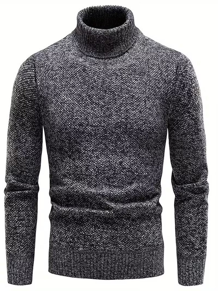 Wessam - Camisola De Malha Elegante Com Gola Alta
