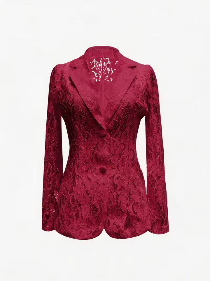 Kyliza - Blazer Floral De Primavera/Verão Com Forro
