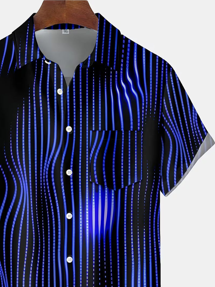 Ludwig - Camisa Casual Com Estampado De Riscas Artísticas