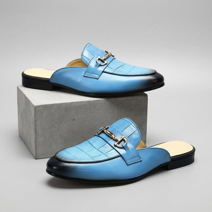 Idris - Sapatos De Couro Sem Parte Traseira