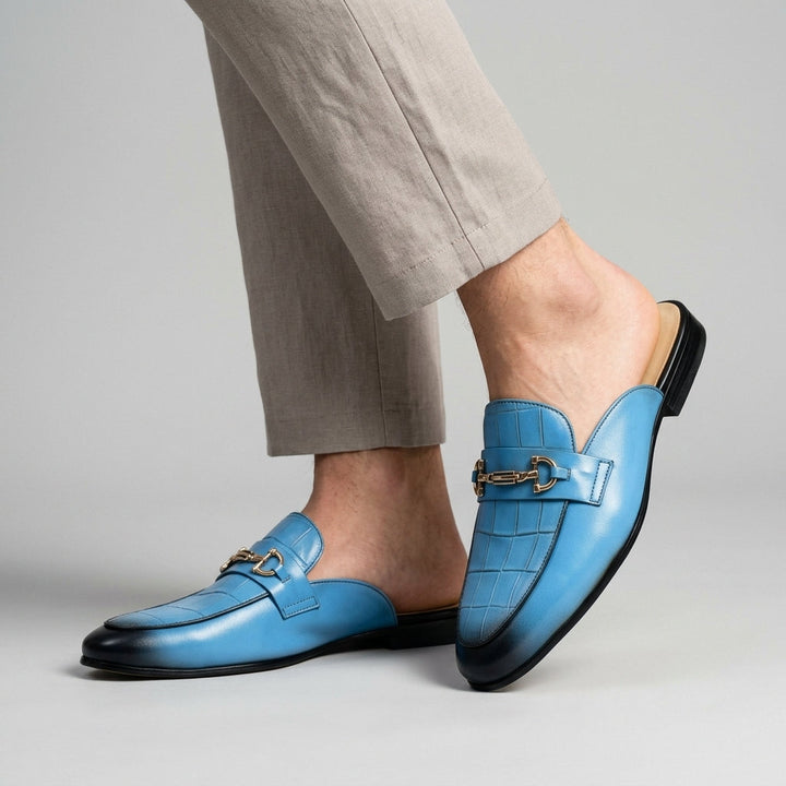 Idris - Sapatos De Couro Sem Parte Traseira