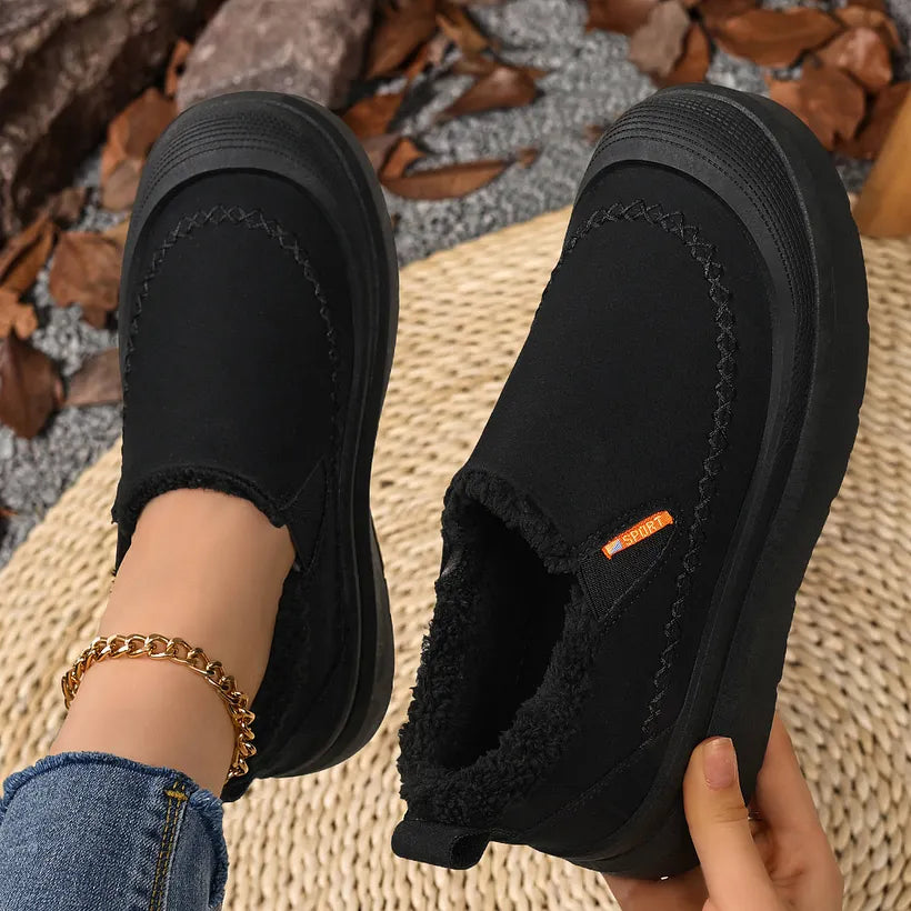 Adelya - Sapatos Elegantes Com Forro De Pele Sintética