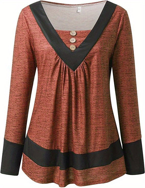 Grisel - Camiseta Elegante Com Corte Alargado