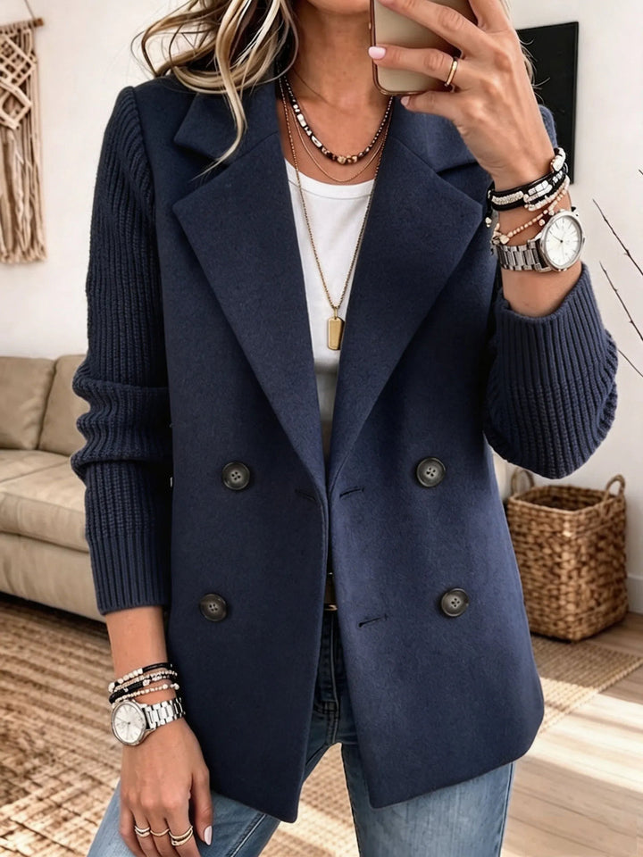 Winchell - Casaco De Outono Elegante Com Mangas Em Malha