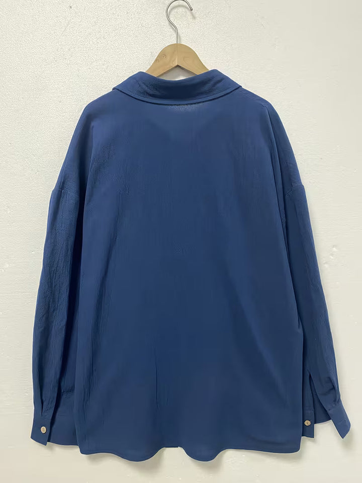 Soella - Camisa De Manga Comprida Com Colarinho E Botões