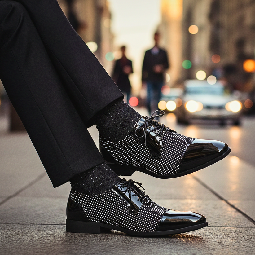Dernard - Sapatos De Couro Com Atacadores
