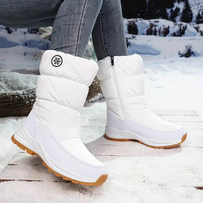 Muthoni - Botas De Inverno Para a Neve De Alta Qualidade até Meio Da Panturrilha