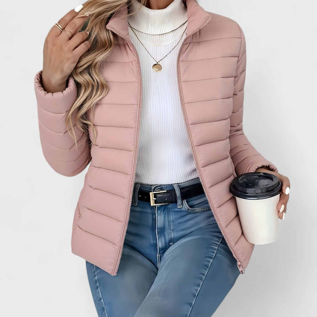 Simone - Casaco comprido Elegante com Gola