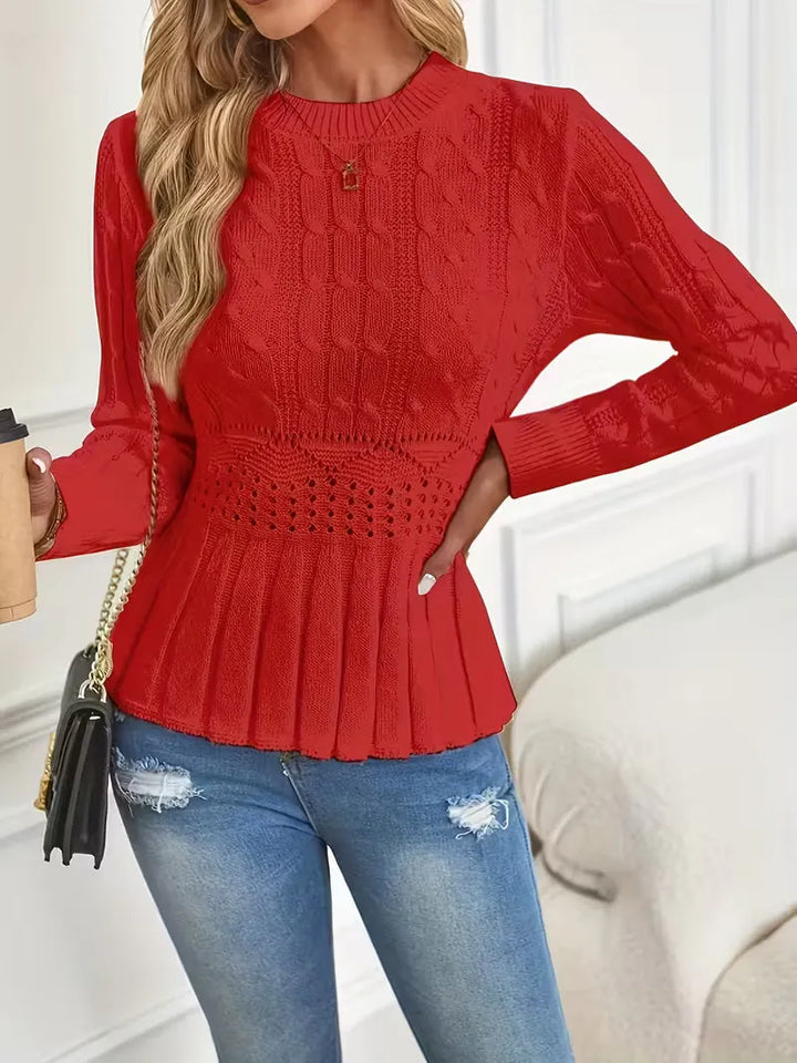 Bellie - Camisola De Malha Grossa Com Gola Redonda