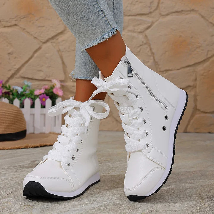 Theofani - Botas De Cano Curto Com Fecho De Correr E Tecido Respirável