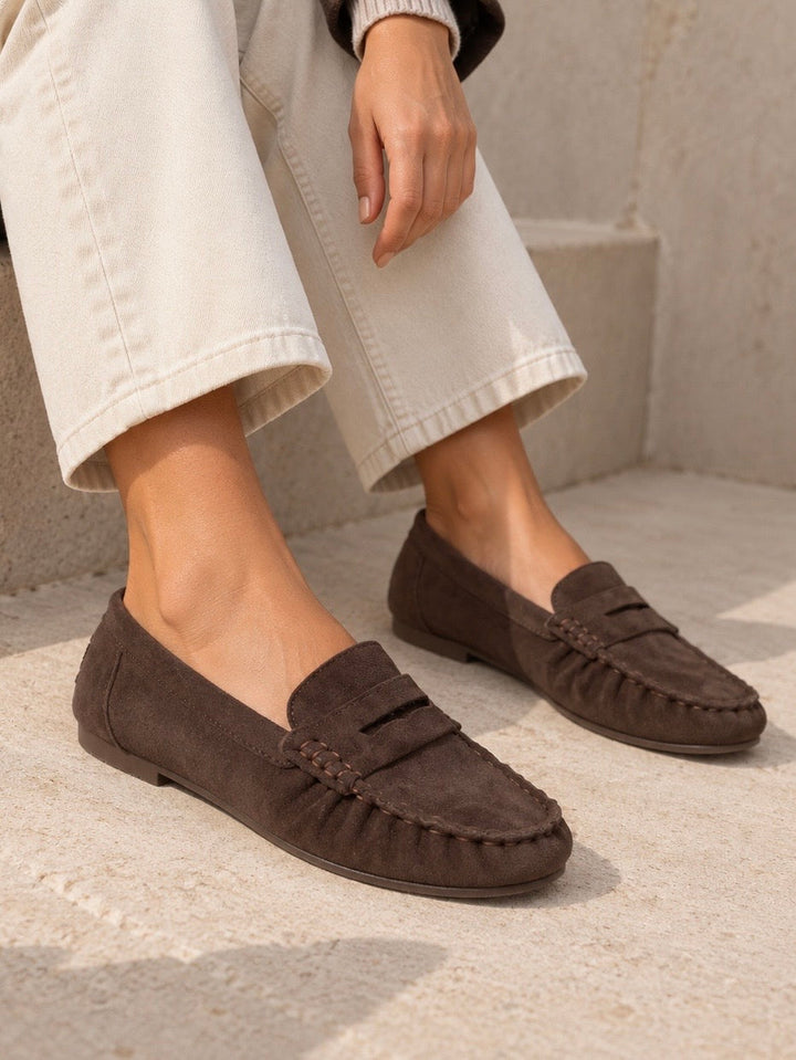 Asiye - Mocassins com Tira Tipo «Penny» e Biqueira Cosida