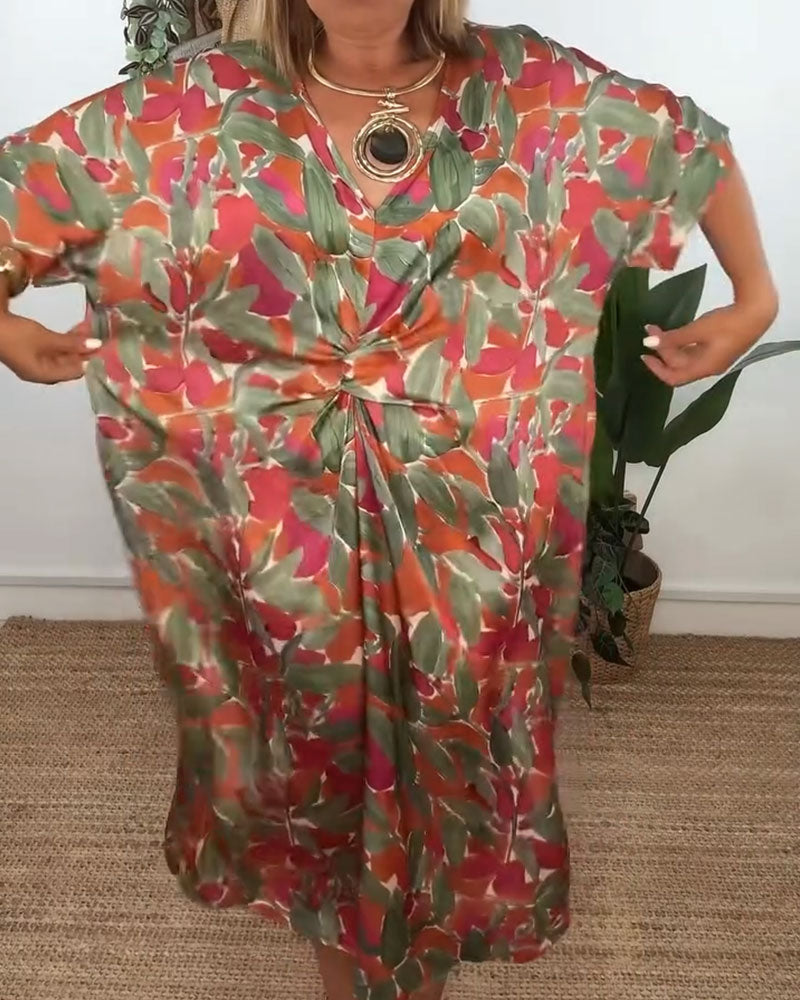 Shilisa - Vestido Com Decote Em V e Padrão Trançado