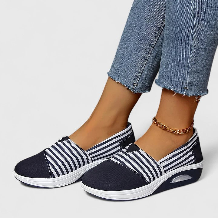 Onora - Sapatos Sem Atacadores Às Riscas