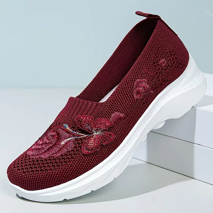 Leetha - Mocassins Bordados Com Borboletas