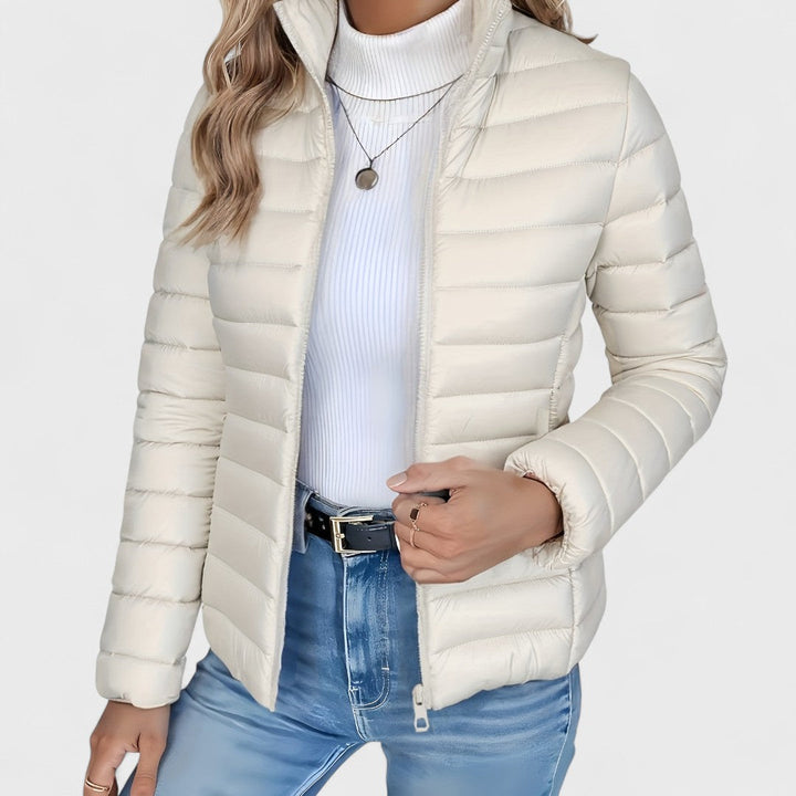Simone - Casaco comprido Elegante com Gola