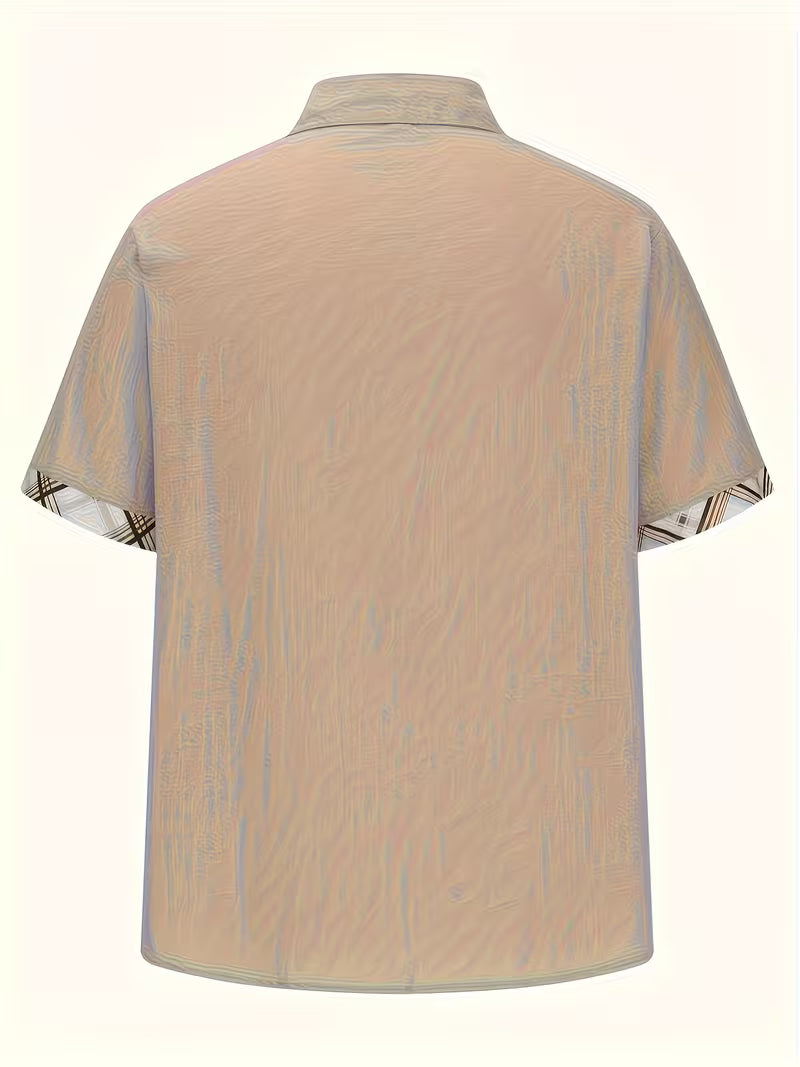 Kolby - Camisa Xadrez Em Patchwork Com Bolso