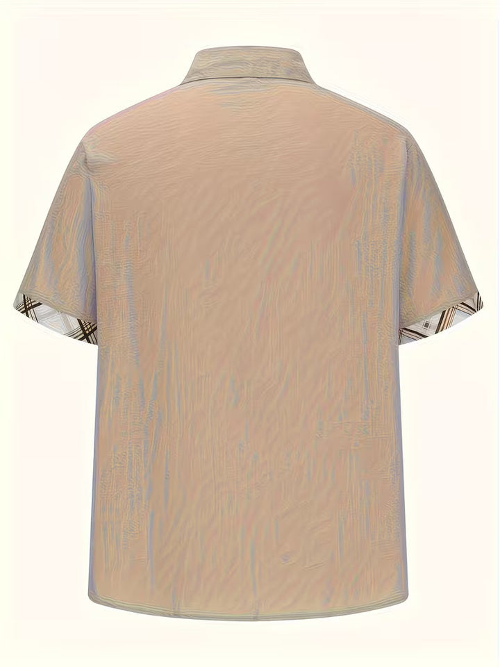 Kolby - Camisa Xadrez Em Patchwork Com Bolso
