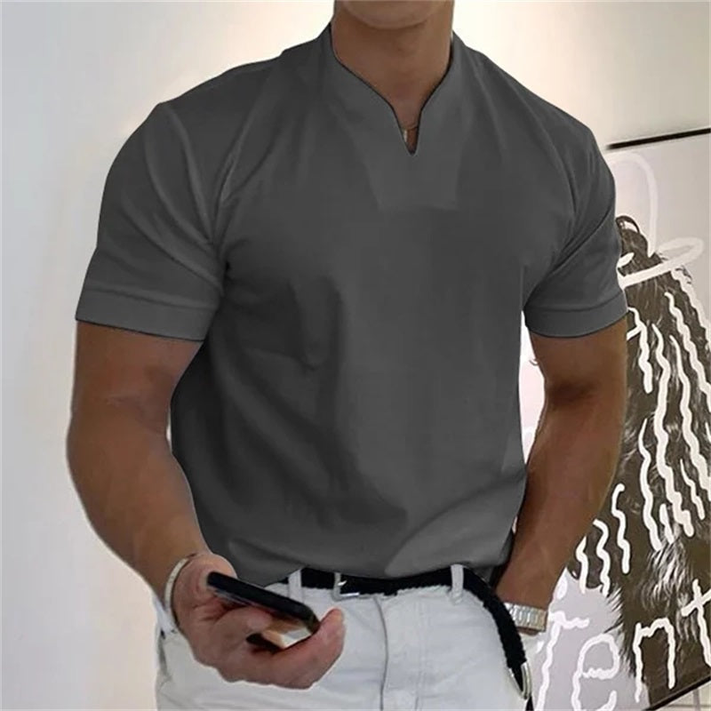 Neven - T-Camisa De Manga Curta Com Decote Em V